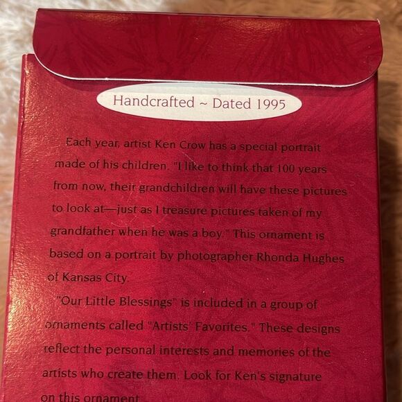 Keepsake Ornament - Our Little Blessings Hallmark vintage 1995 - Picture 5 of 8